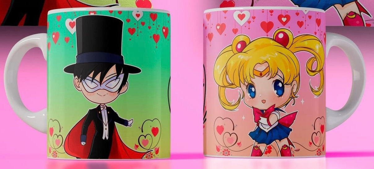 Pack Tazas San valentin Sailor moon
