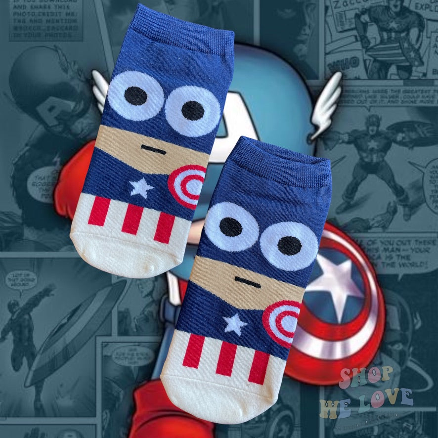 desnudo Genealogía Aviación Calcetines Capitán América – Shop We Love