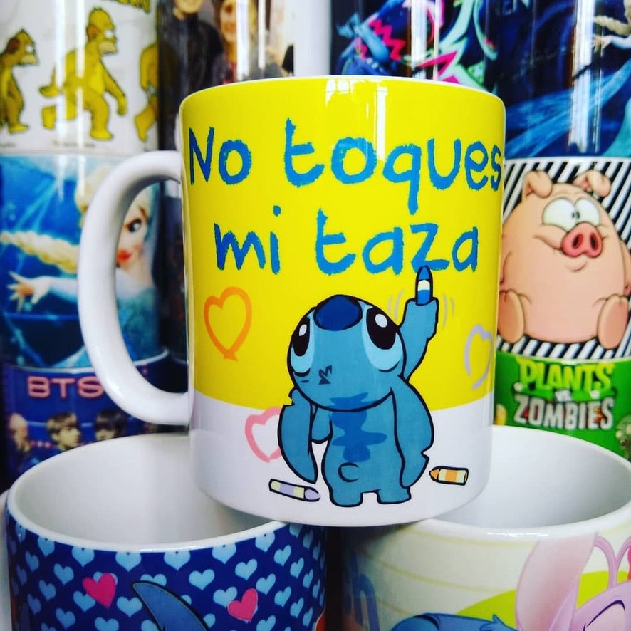 Stich Taza Magica No Toques Mi Taza Lilo & Stitch Disney