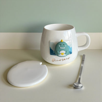 Taza Animalito 3D con Cucharita y Tapa – Colección Lovely Friends 🐾