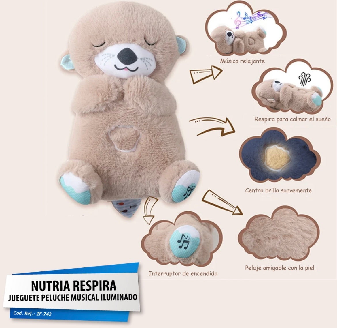 Peluche calm nutria