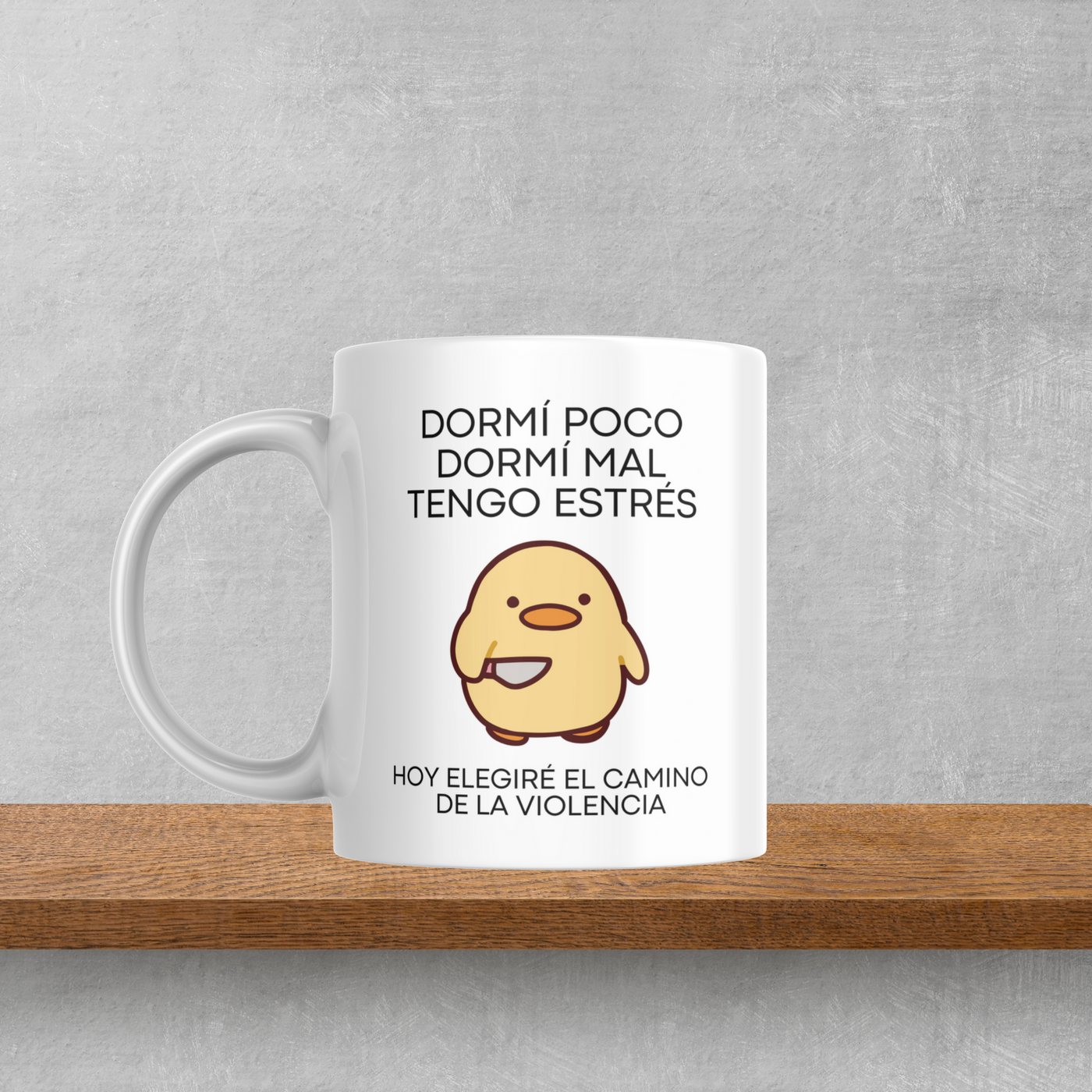 Taza dormí un poco mal