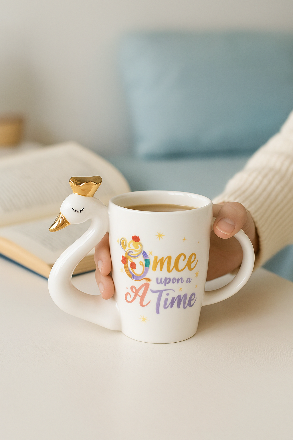 Taza Cisne “Once Upon a Time” – Estilo Princesa Encantada