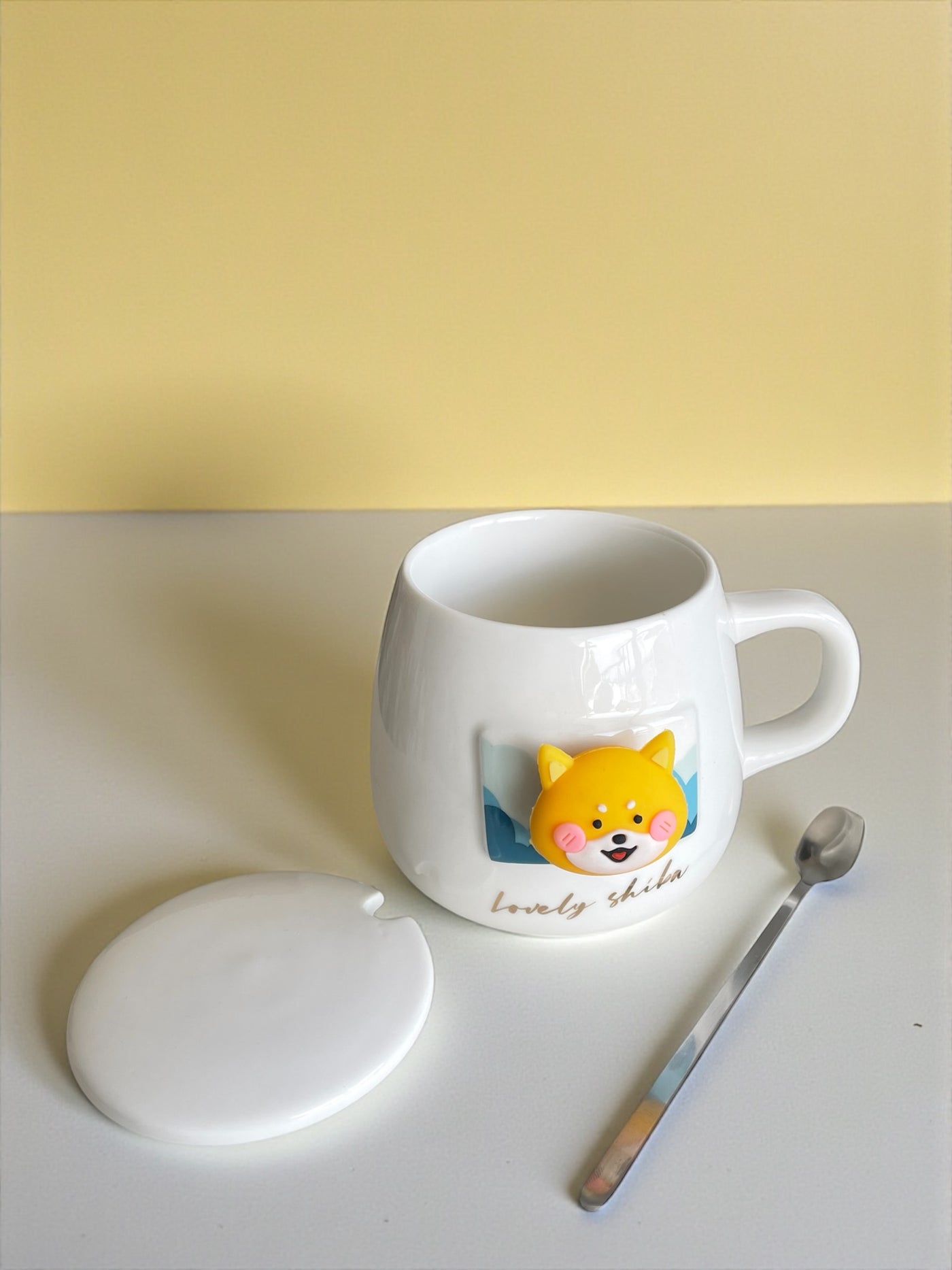 Taza Animalito 3D con Cucharita y Tapa – Colección Lovely Friends 🐾