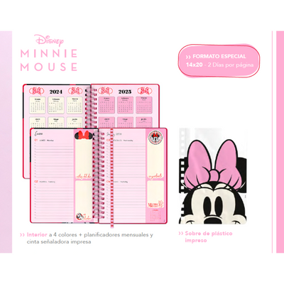 Agenda DISNEY Minnie Mouse 100 años 2024