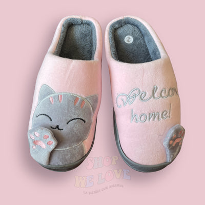 Pantuflas Gatito patita 3D