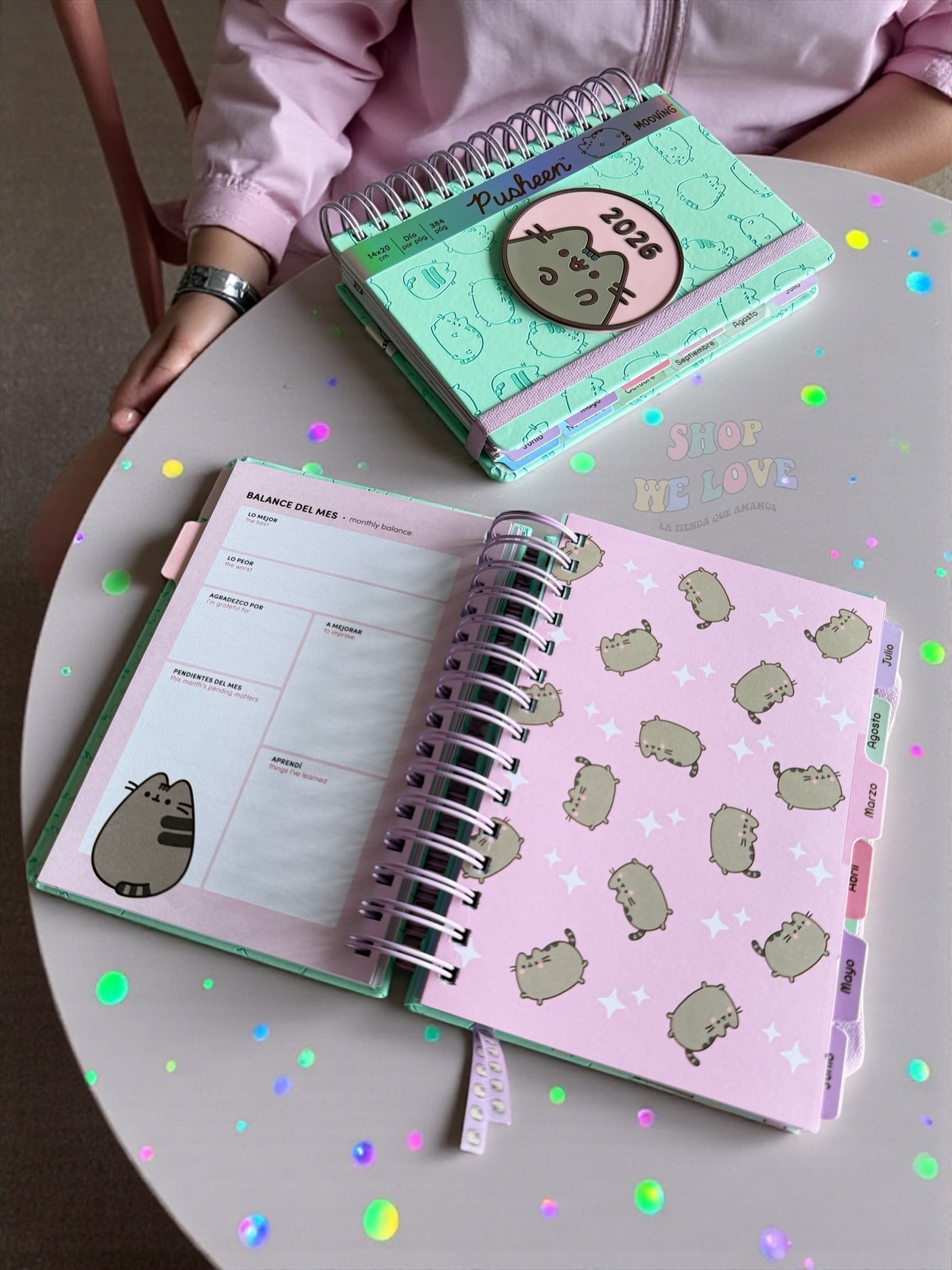 Agenda 2026 Pusheen – Edición Premium Pastel con Stickers y Separadores Mensuales