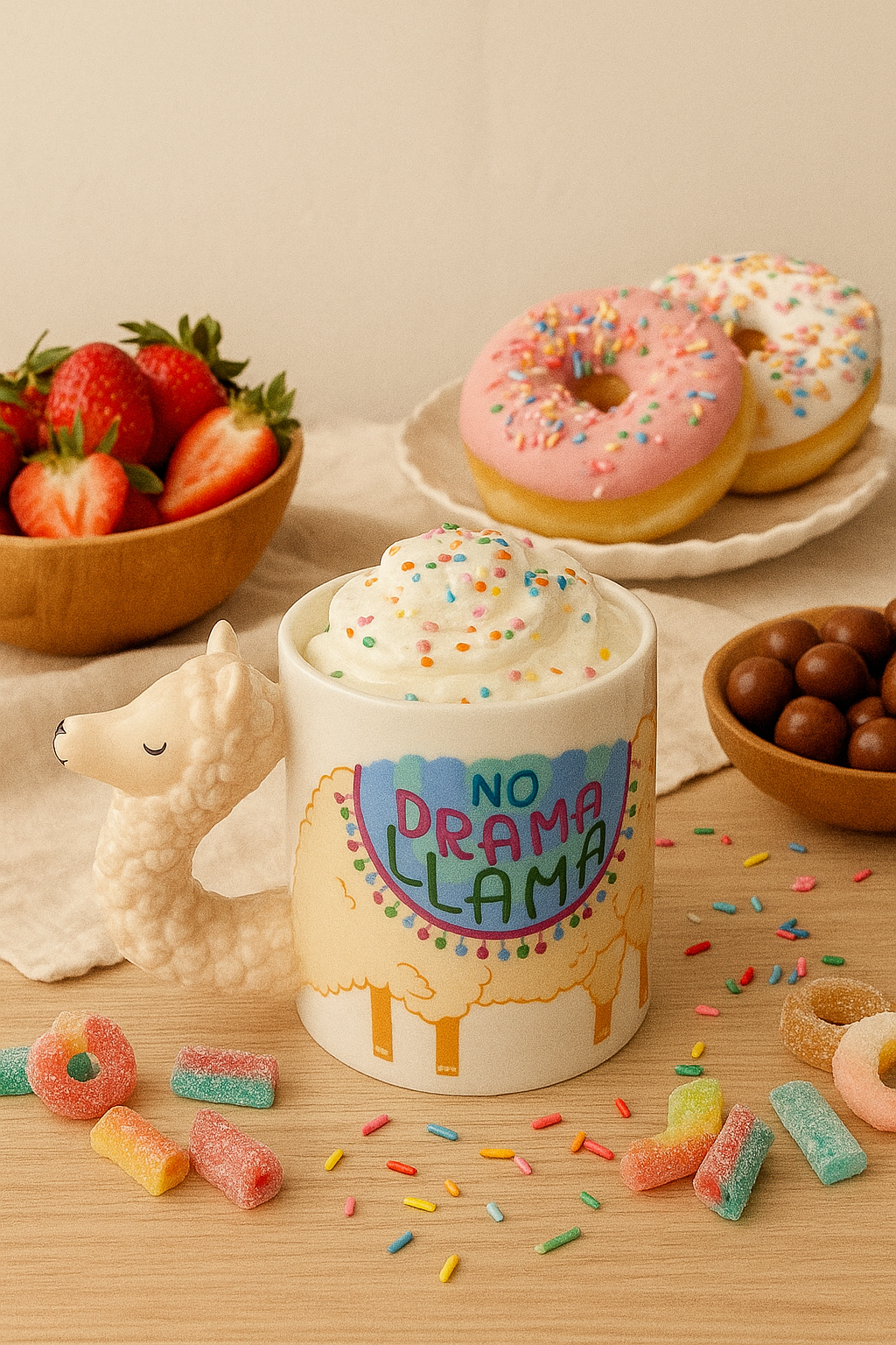 🦙 Taza “No Drama Llama” – Edición Chill Mood