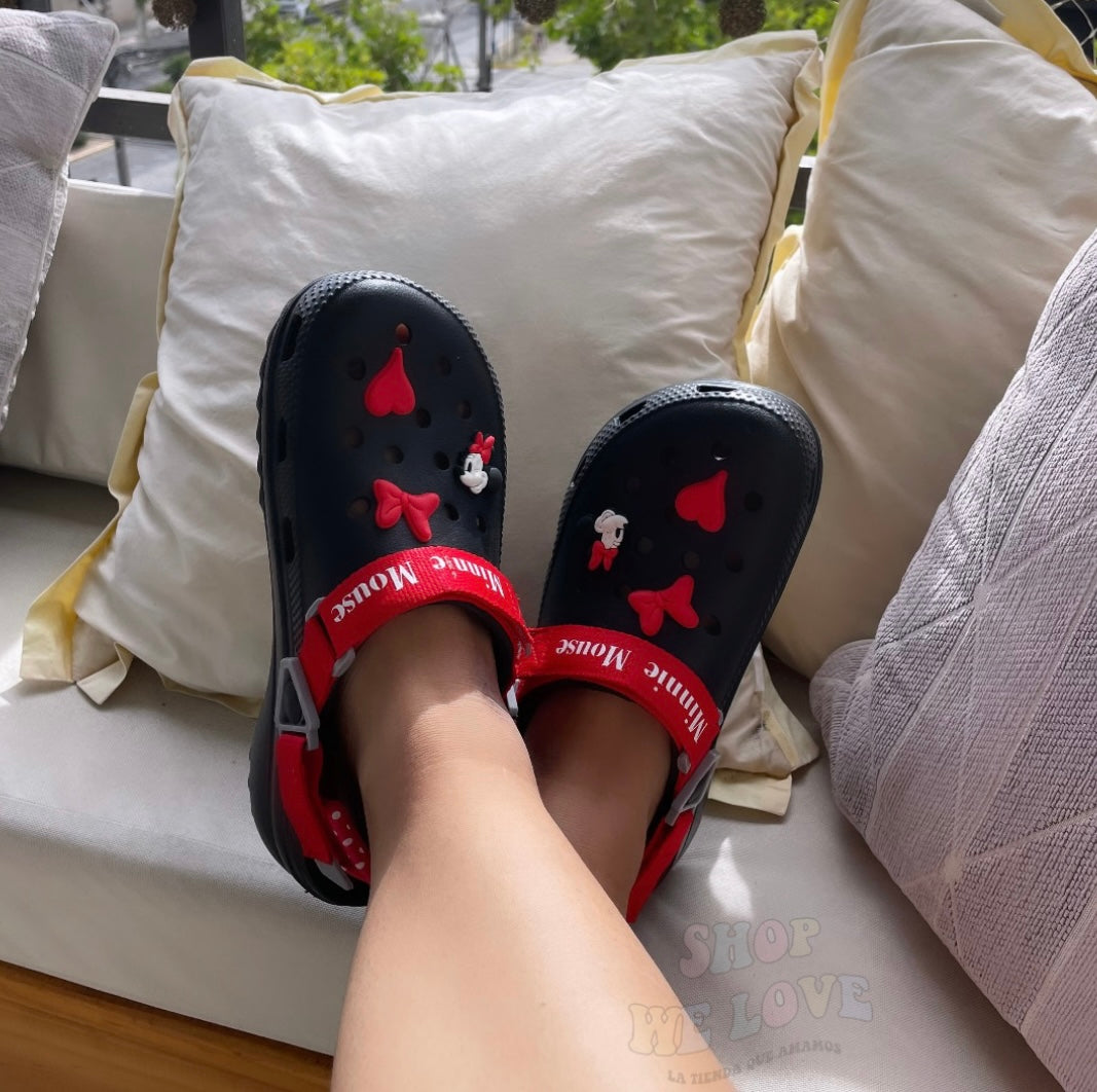 Estilo crocs Minnie mouse