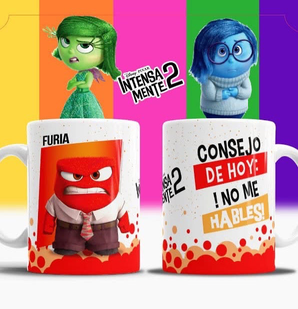 Taza furia intensamente