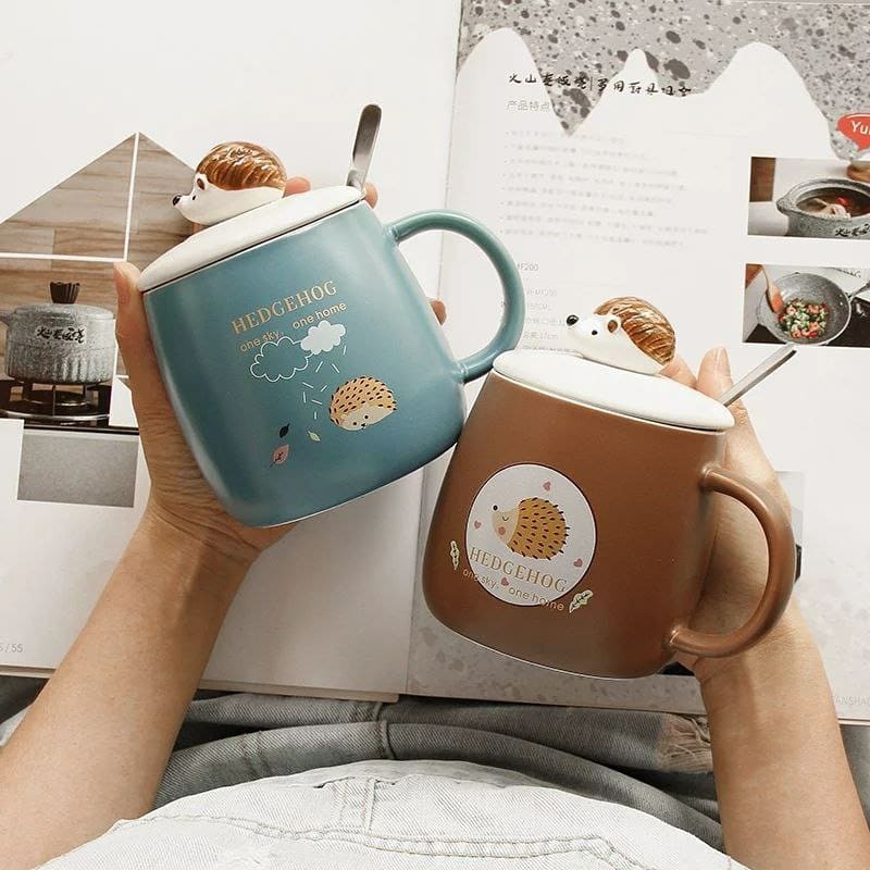 🦔 Tazas Erizo “One Sky, One Home” – Colección Hedgehog