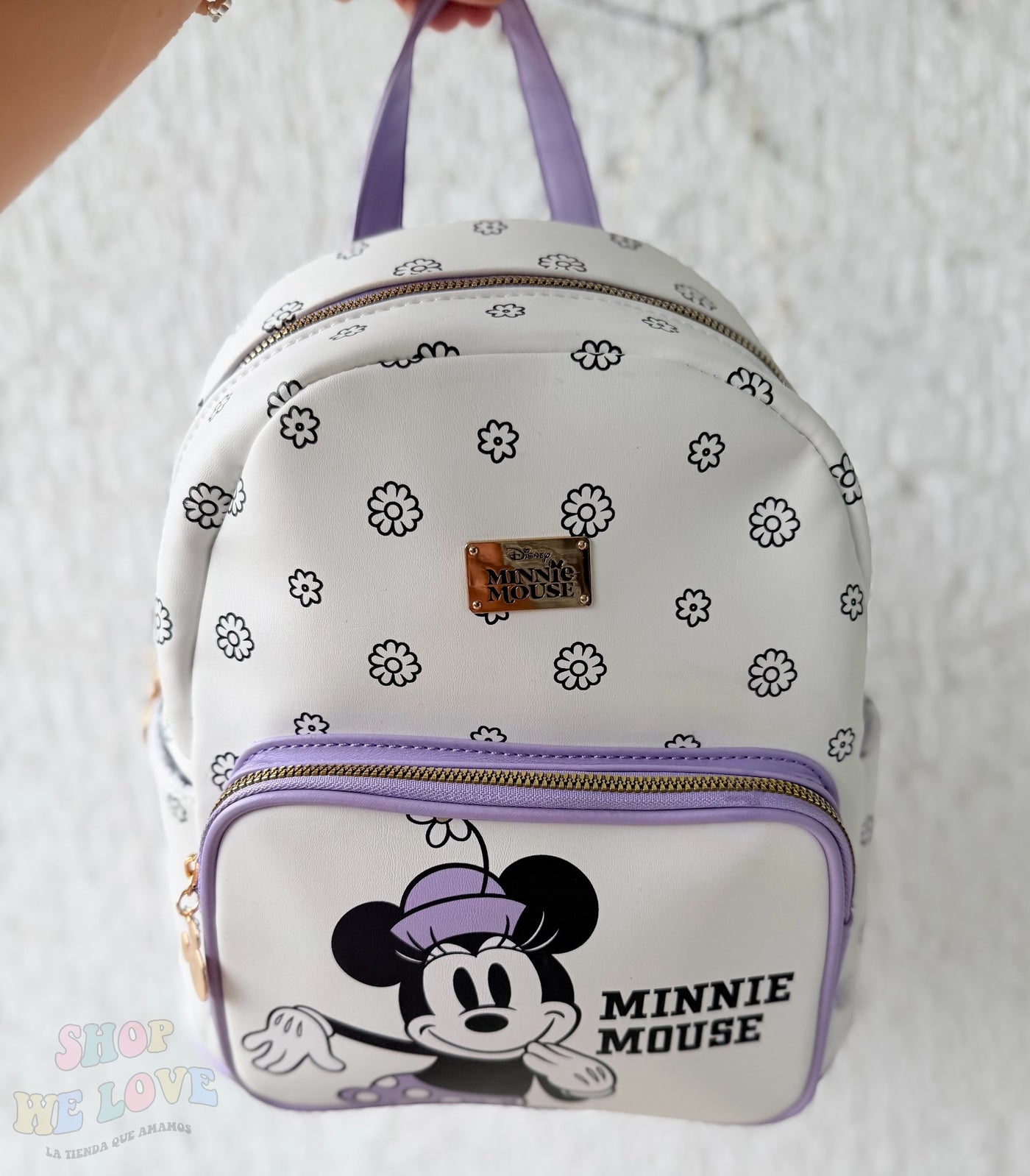Mochila Minnie Mouse – Edición Premium Blanca | Colores Lila o Negro
