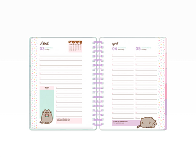 Agenda 2026 Pusheen – Edición Premium Pastel con Stickers y Separadores Mensuales
