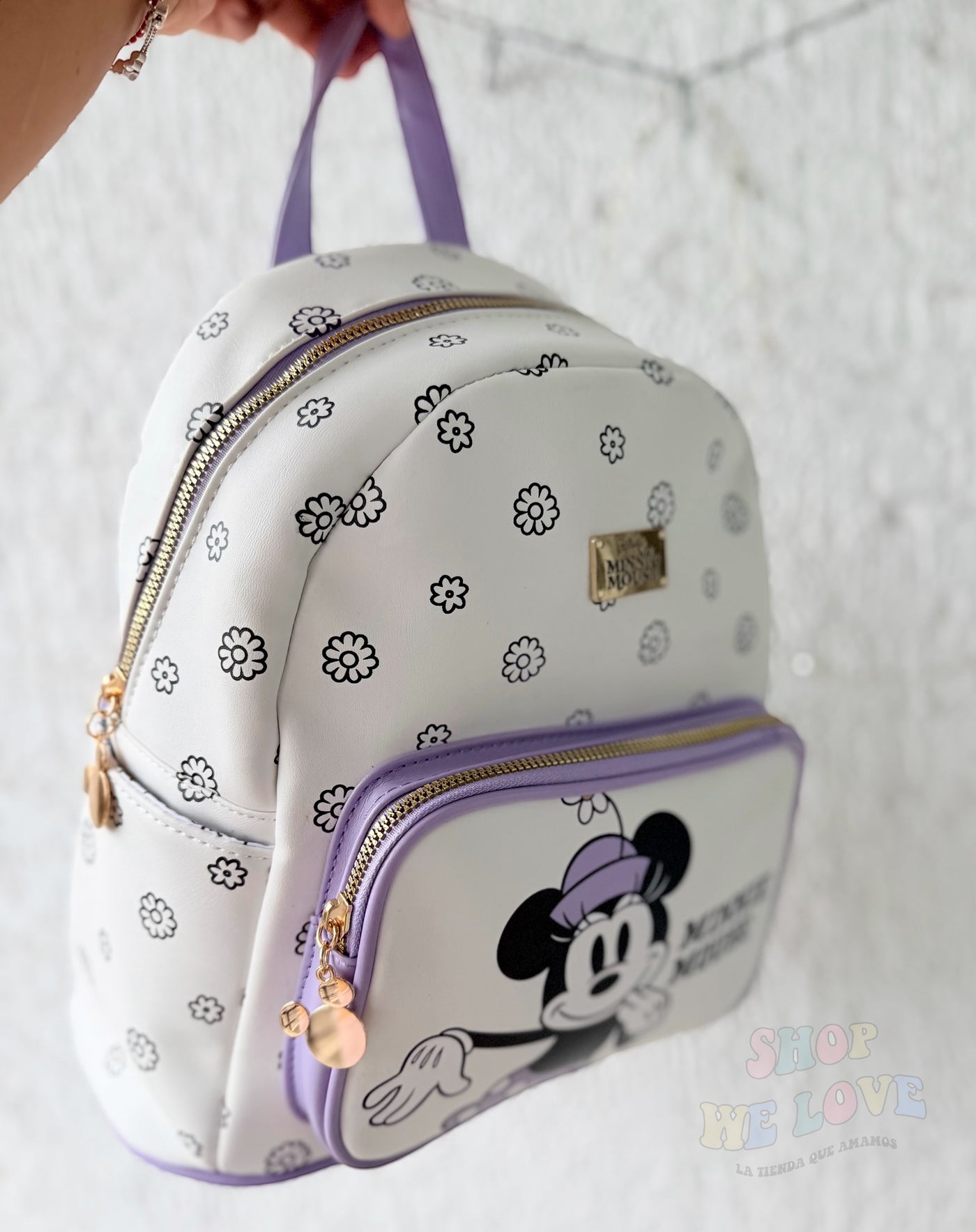 Mochila Minnie Mouse – Edición Premium Blanca | Colores Lila o Negro