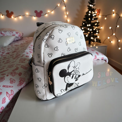 Mochila Minnie Mouse – Edición Premium Blanca | Colores Lila o Negro