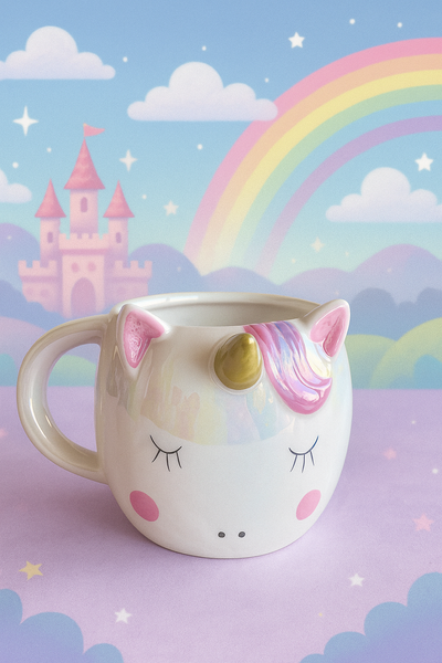 Taza Unicornio Encantado 🌈✨ – Cerámica brillante con diseño mágico