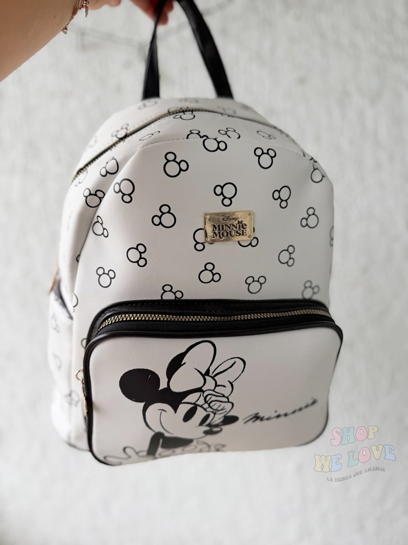 Mochila Minnie Mouse – Edición Premium Blanca | Colores Lila o Negro
