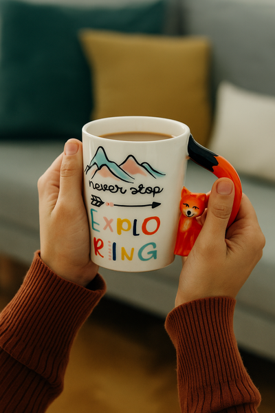 Tazon Zorrito aventurero 3D