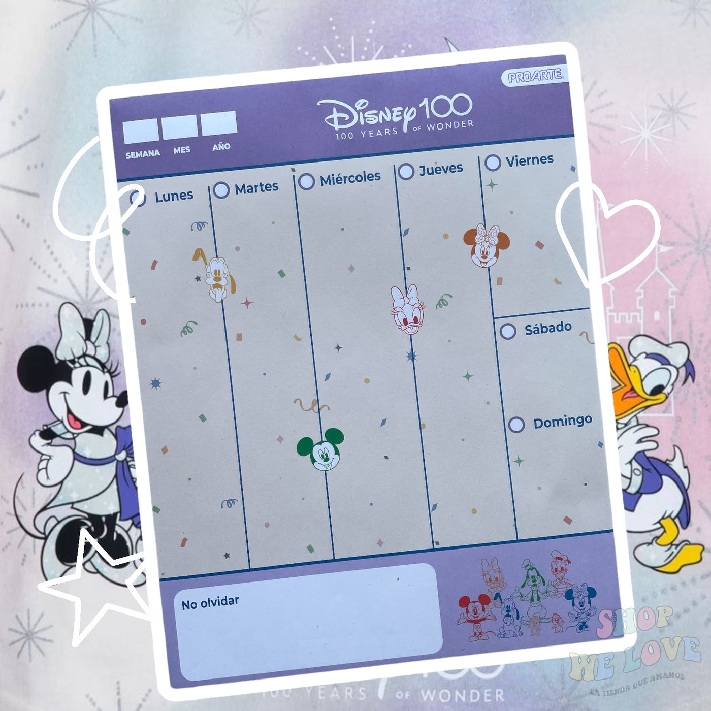 Planner Disney 100 años