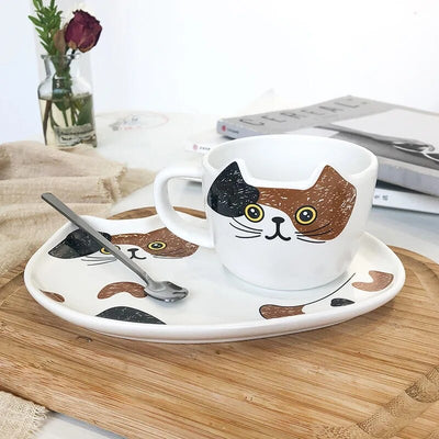 Set gatito taza + plato