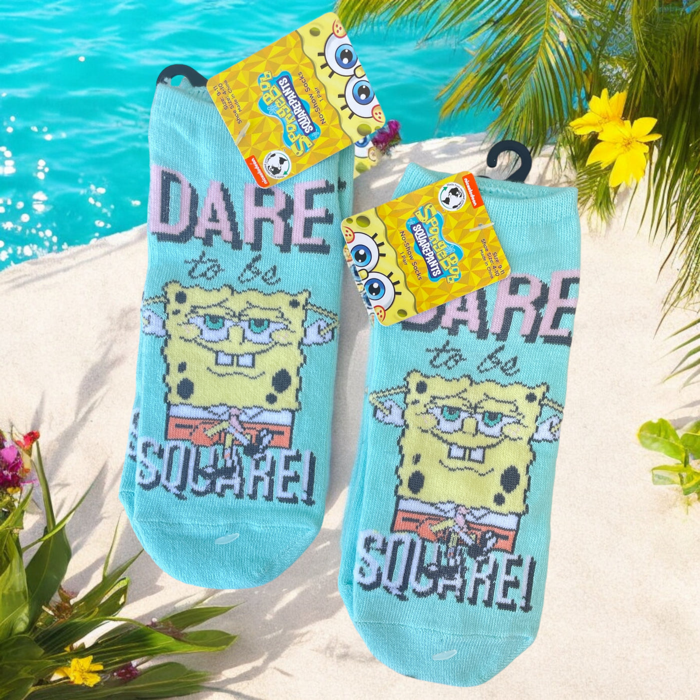 Calcetines Bob  Esponja Celeste