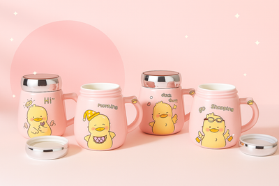 🐥 Taza Pato Rosa “Duck Mood” – Colección Cute Edition