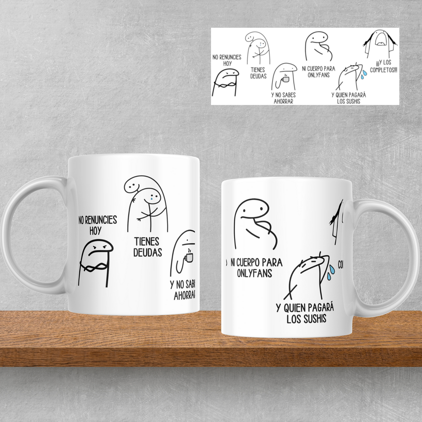 Taza no renuncies tienes deudas