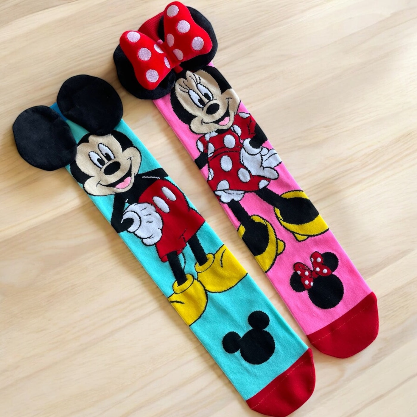 Calcetines minnie y mickey 3D