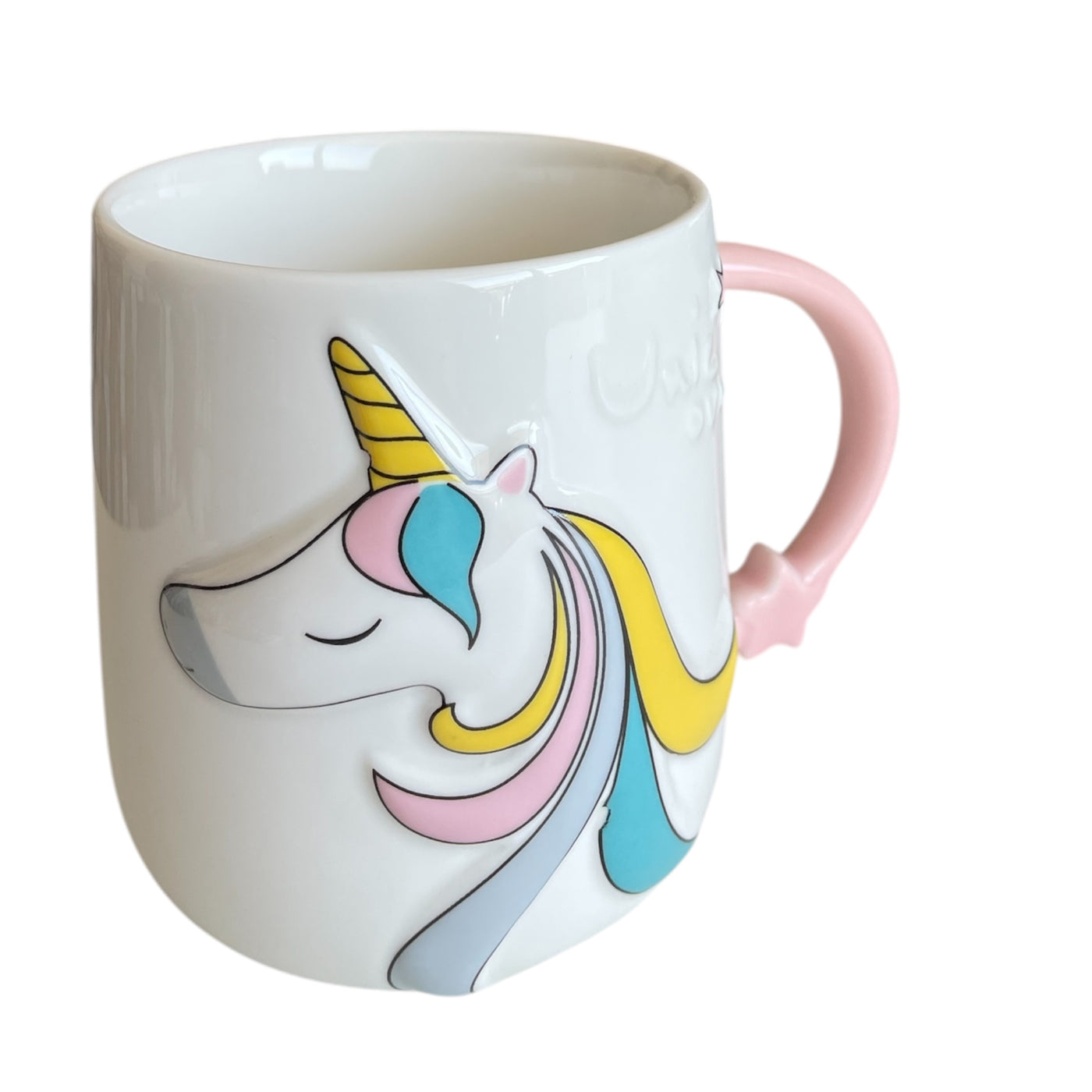 Taza Unicornio Pastel 🦄 | Taza Cerámica con Asa en Forma de Estrella