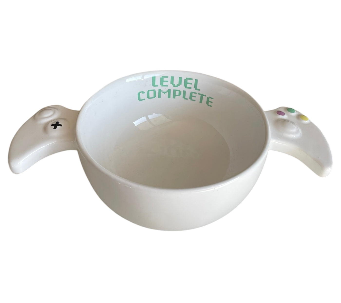 Bowl Gamer “Level Complete” 🕹️ | Tazón de Cereal con Diseño de Control