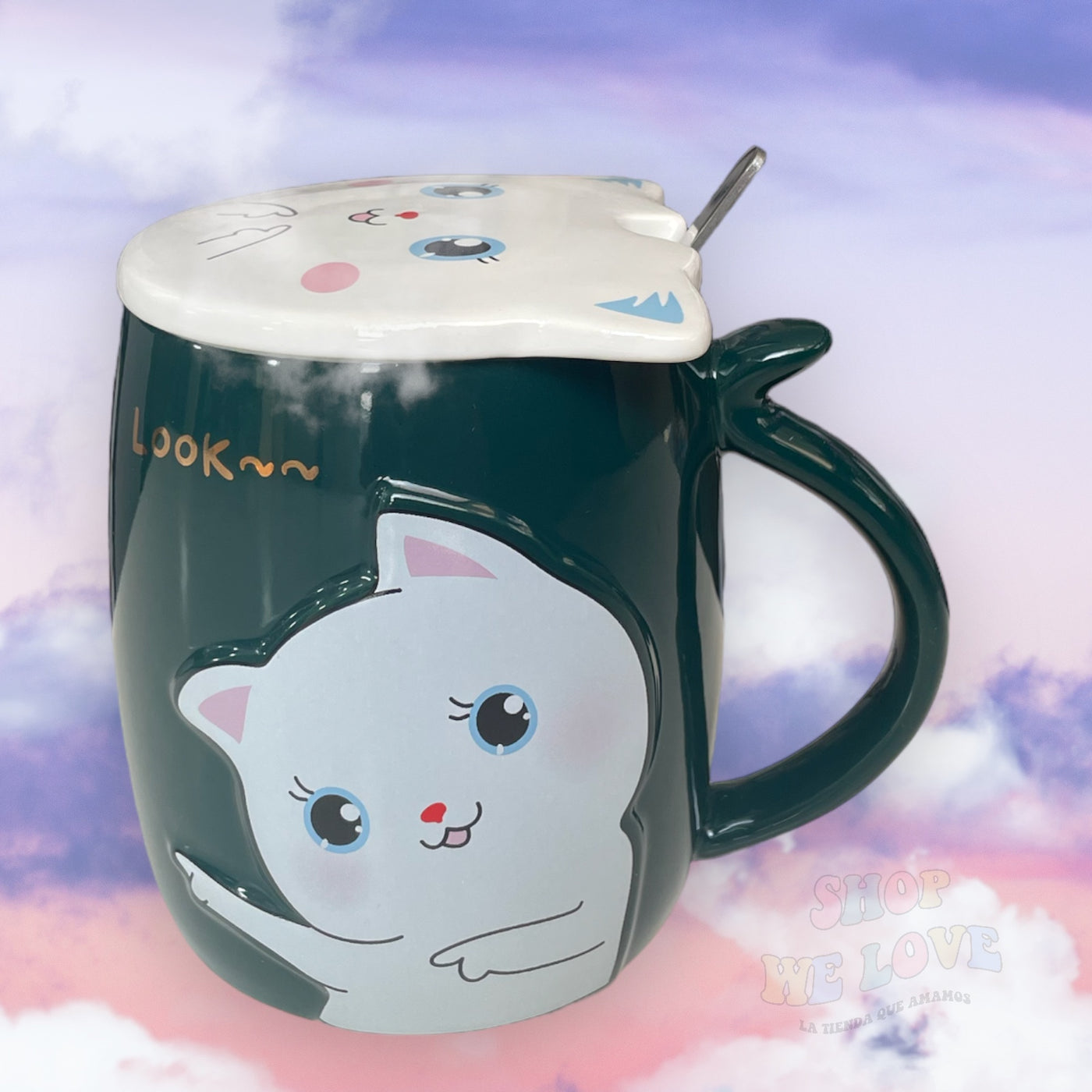 Taza gatito 3D