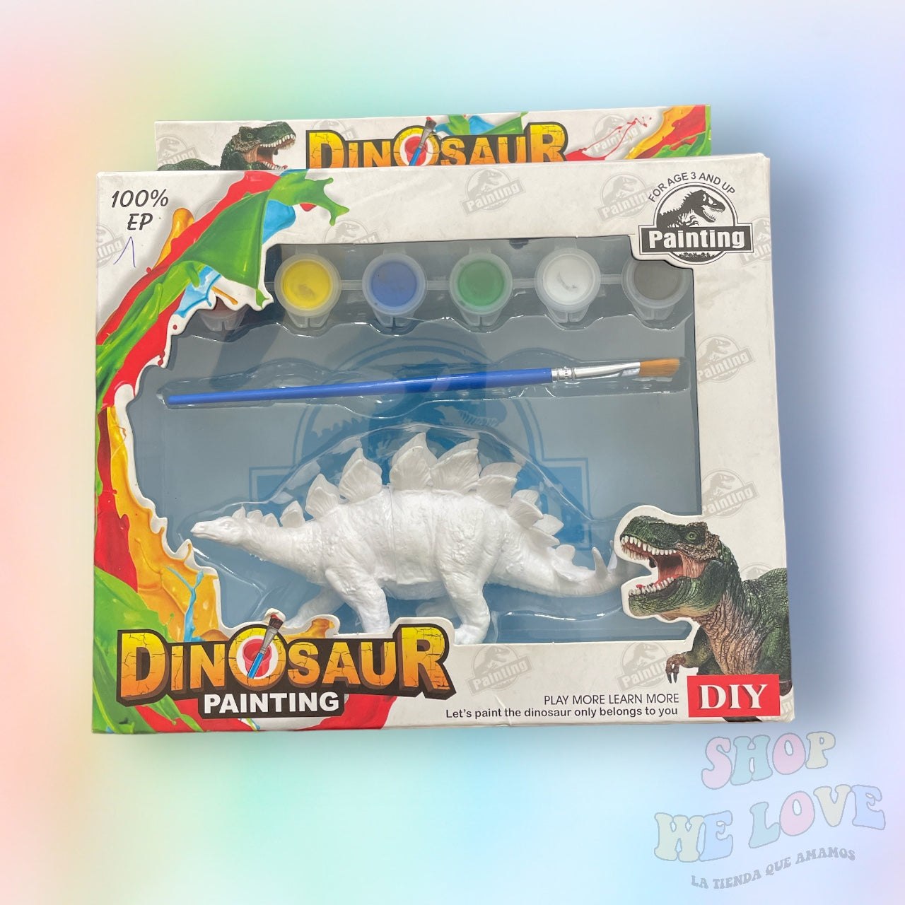 Set Dinosaurio para colorear