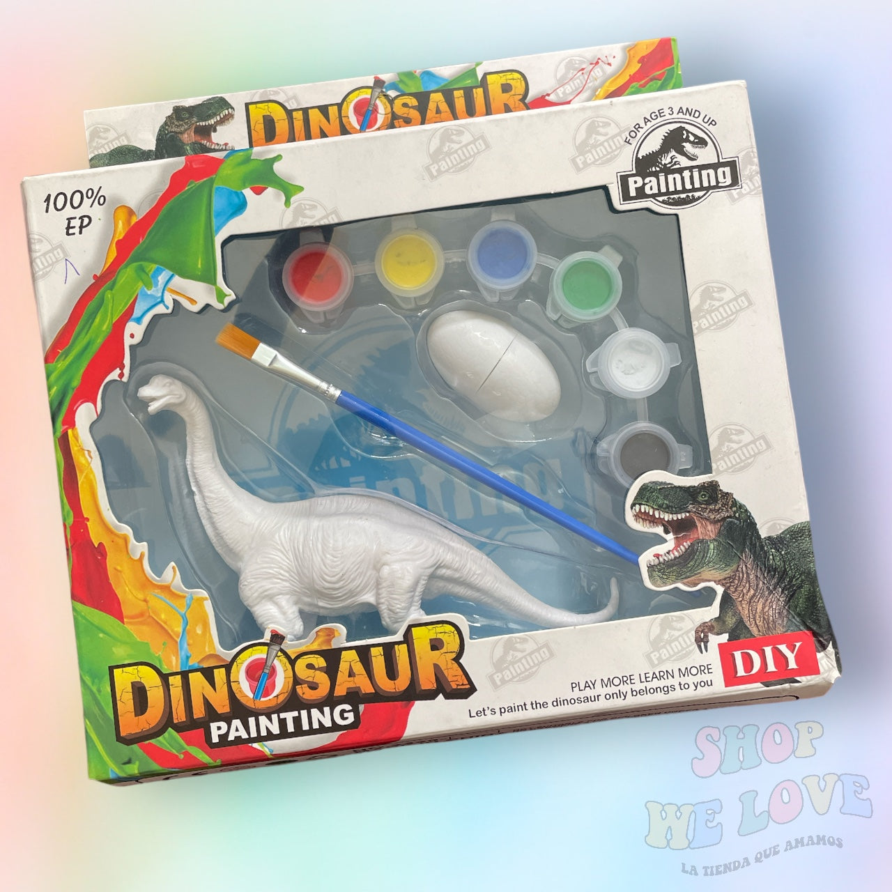 Set Dinosaurio para colorear
