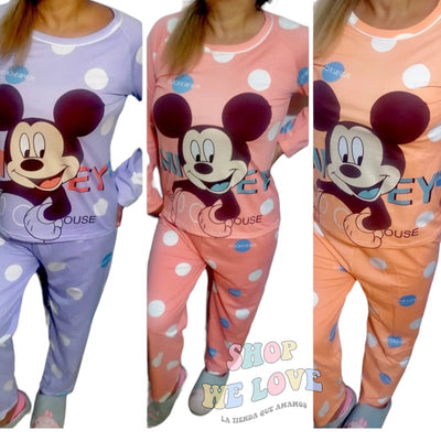 Pijama Mickey manga larga