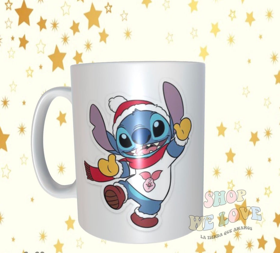 Taza Stitch Navidad