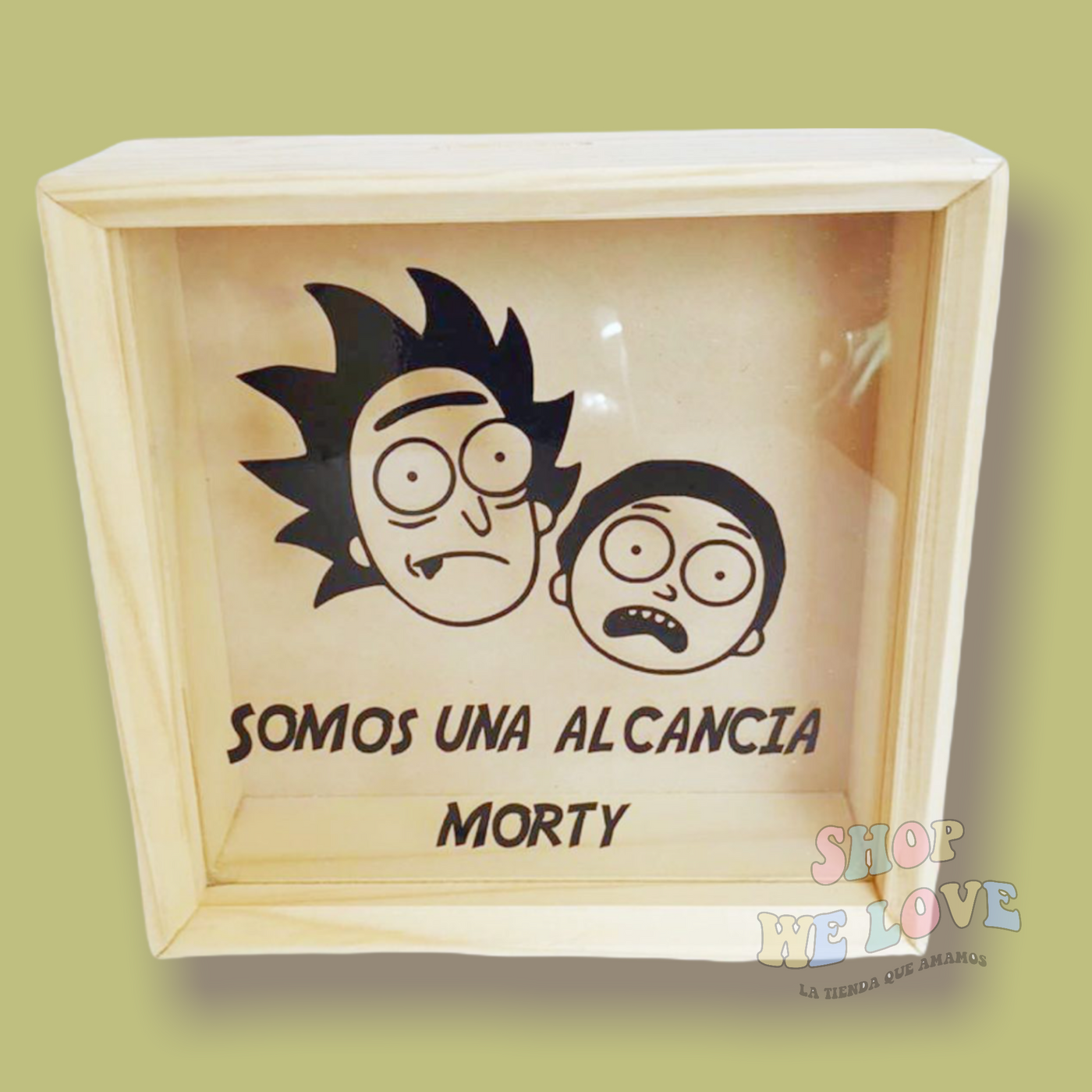 Alcancia Rick And Morty " Somos una alcancia Morty"
