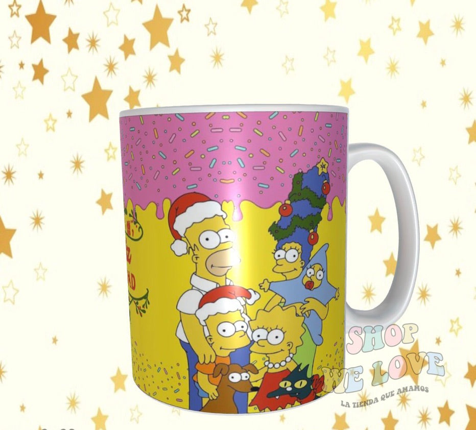 Taza Los Simpson Navidad