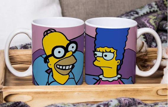 Tazones Pareja Homero y Marge