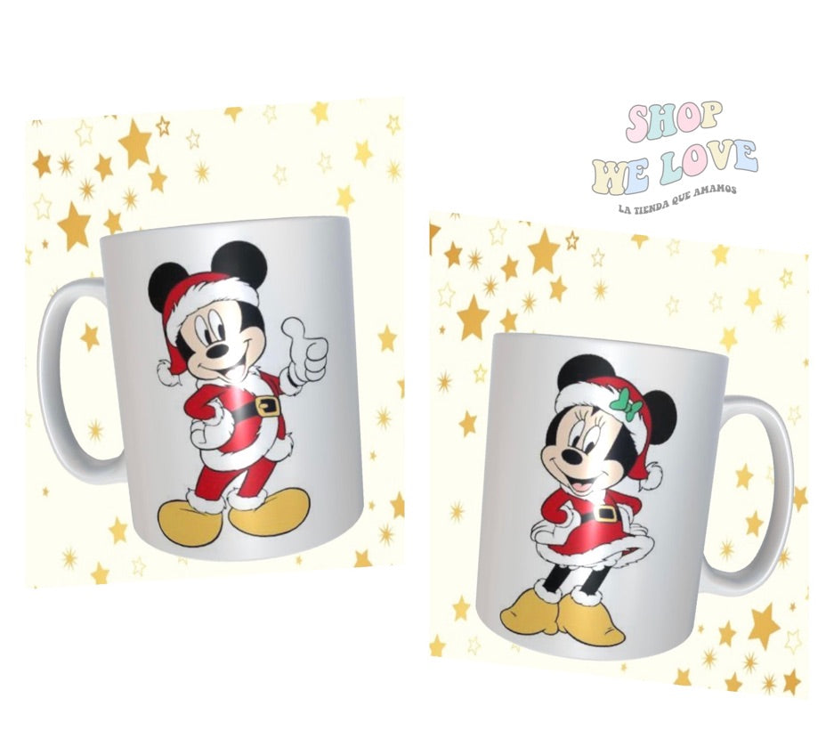 Pack 2 Tazones Minnie y Mickey Mouse