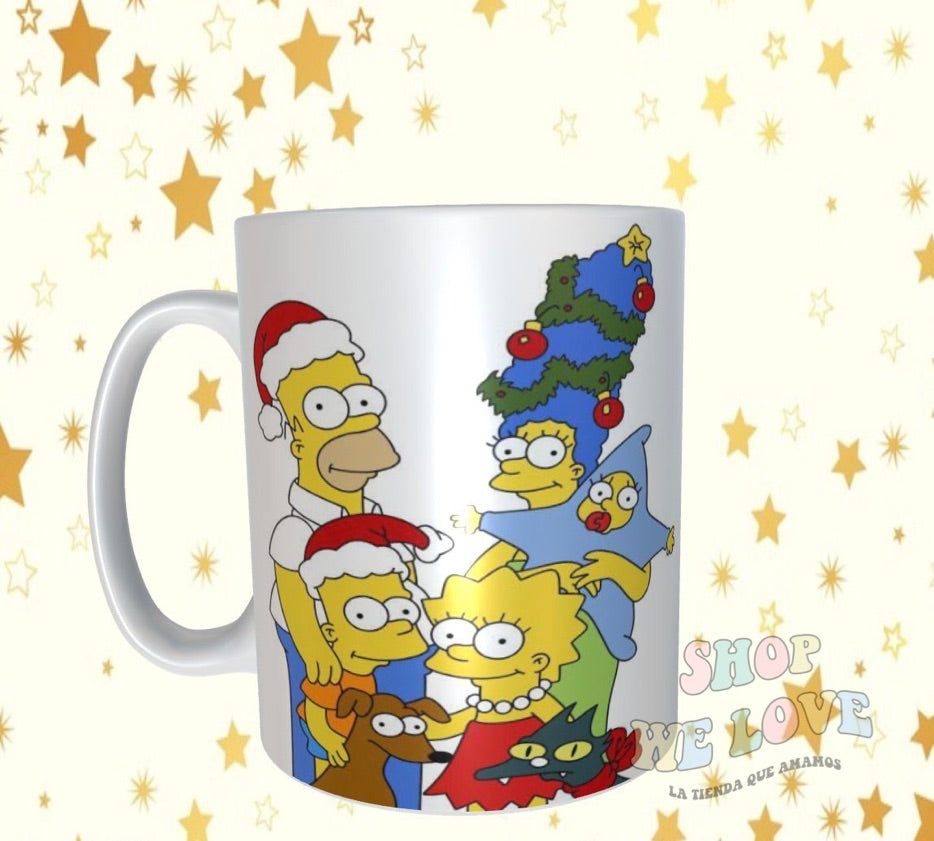 Taza Los Simpson Navidad
