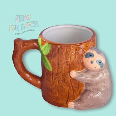 Taza Perezoso 🦥 | Taza Cerámica con Diseño 3D Relajante y Adorable