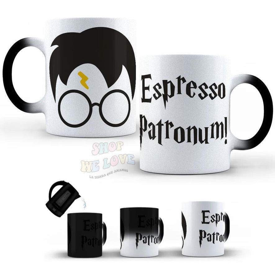 Taza Mágica Harry Potter "Espresso patronum"