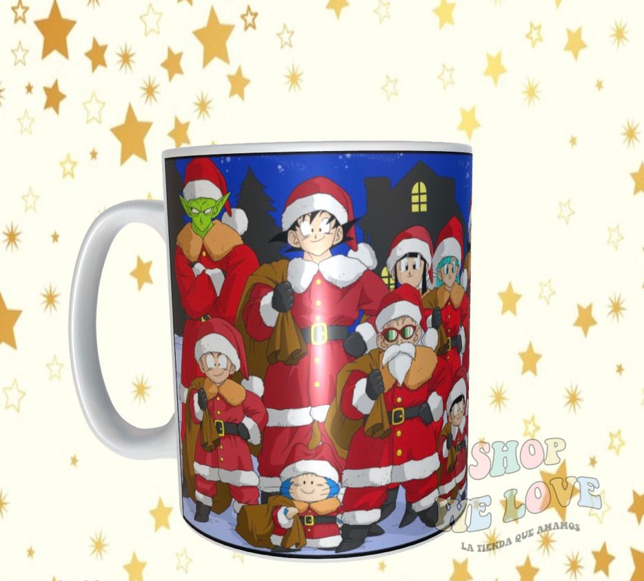 Taza Dragón Ball Z navidad