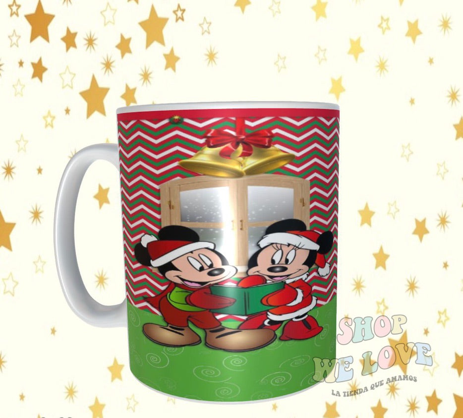 Taza Minnie y Mickey Navidad