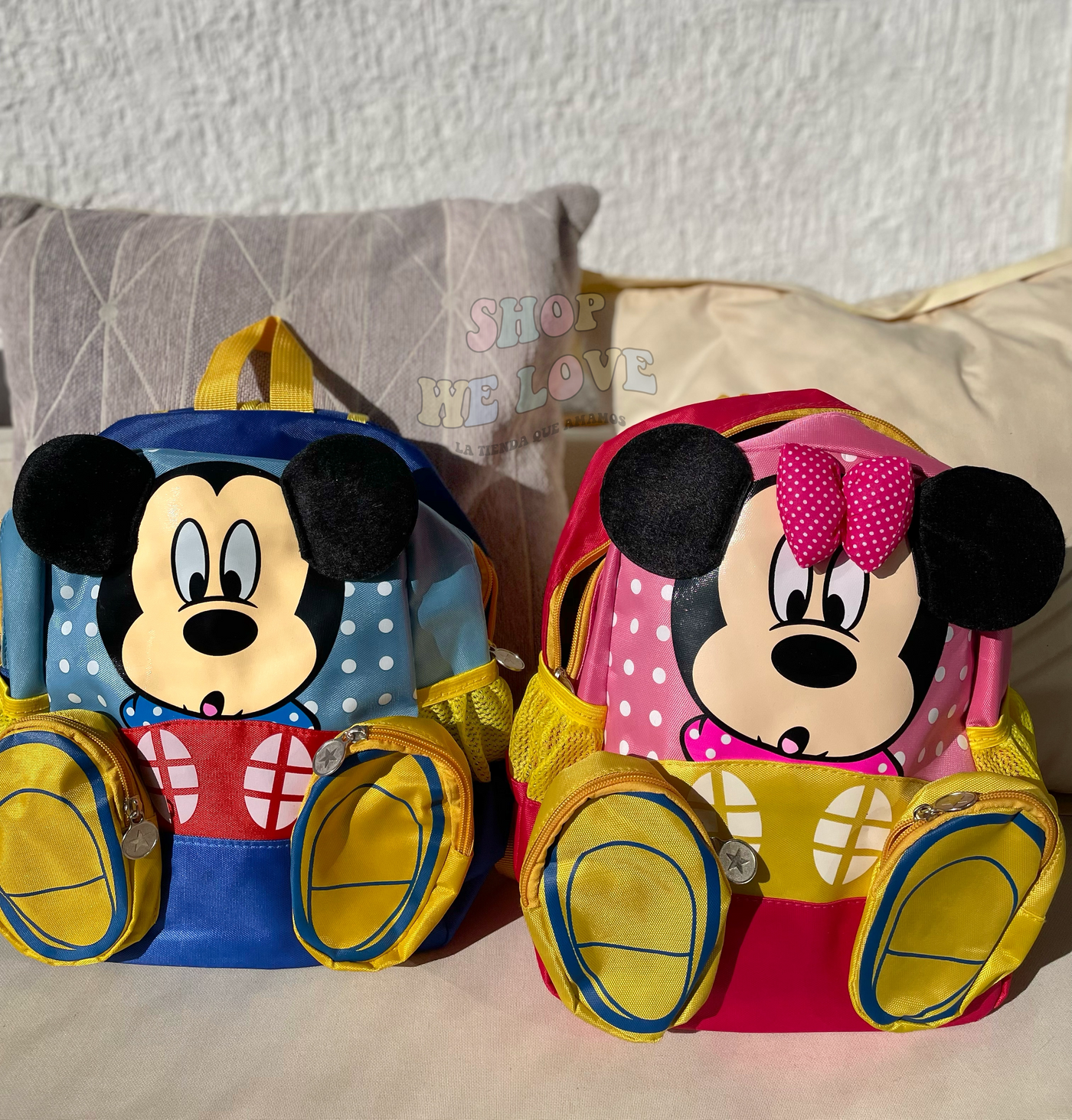 Mochila Mickey Y Minnie Mouse