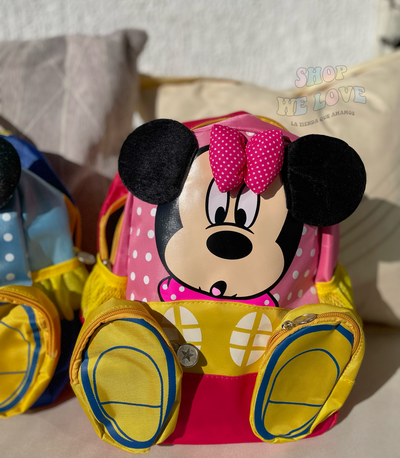 Mochila Mickey Y Minnie Mouse