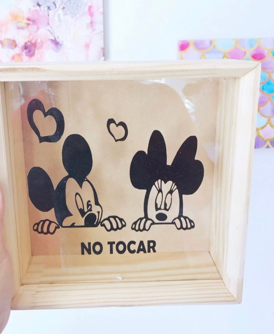 Alcancia Mickey y Minnie Mouse